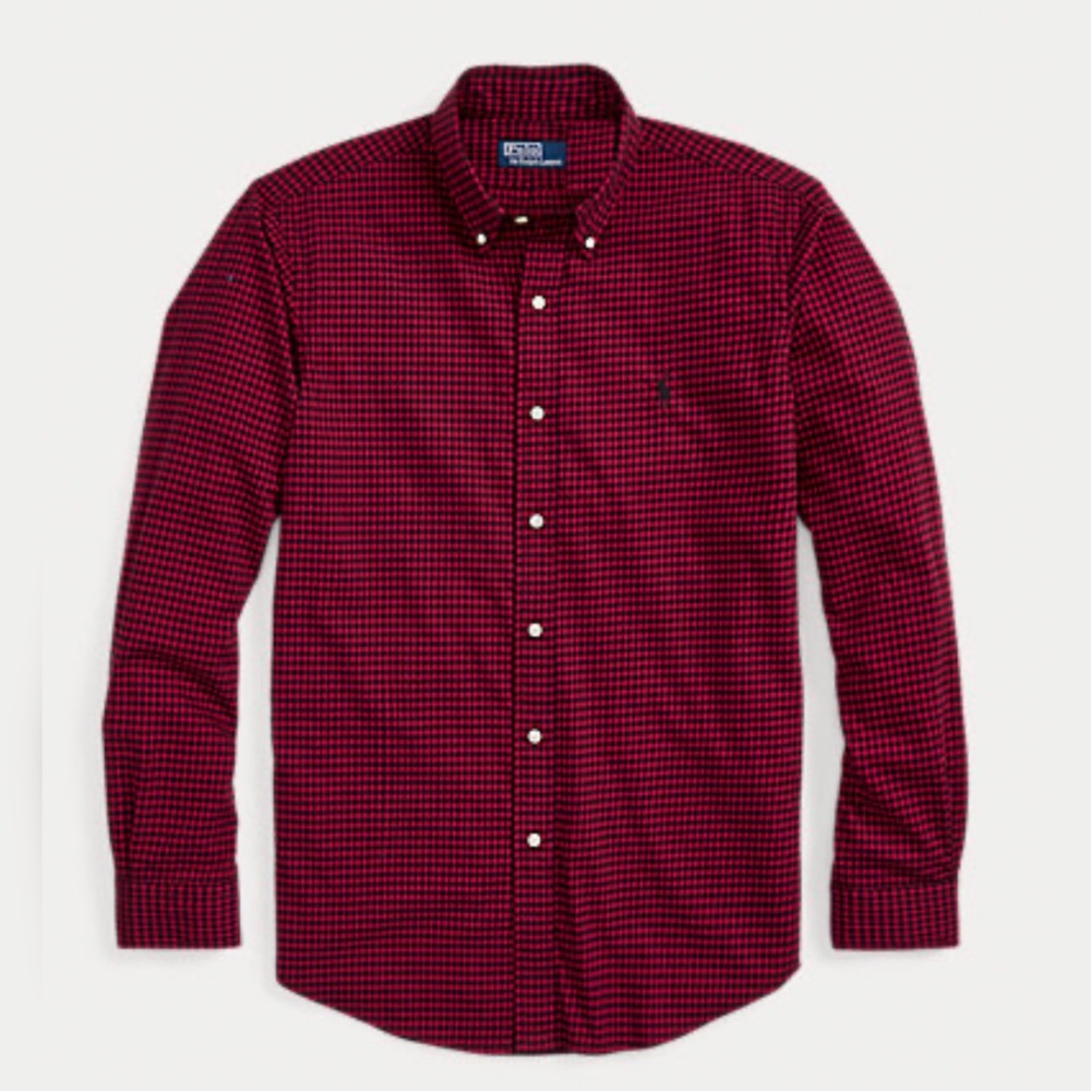 Ralph Lauren Polo | Classic Fit Red & Black Plaid Twill Shirt